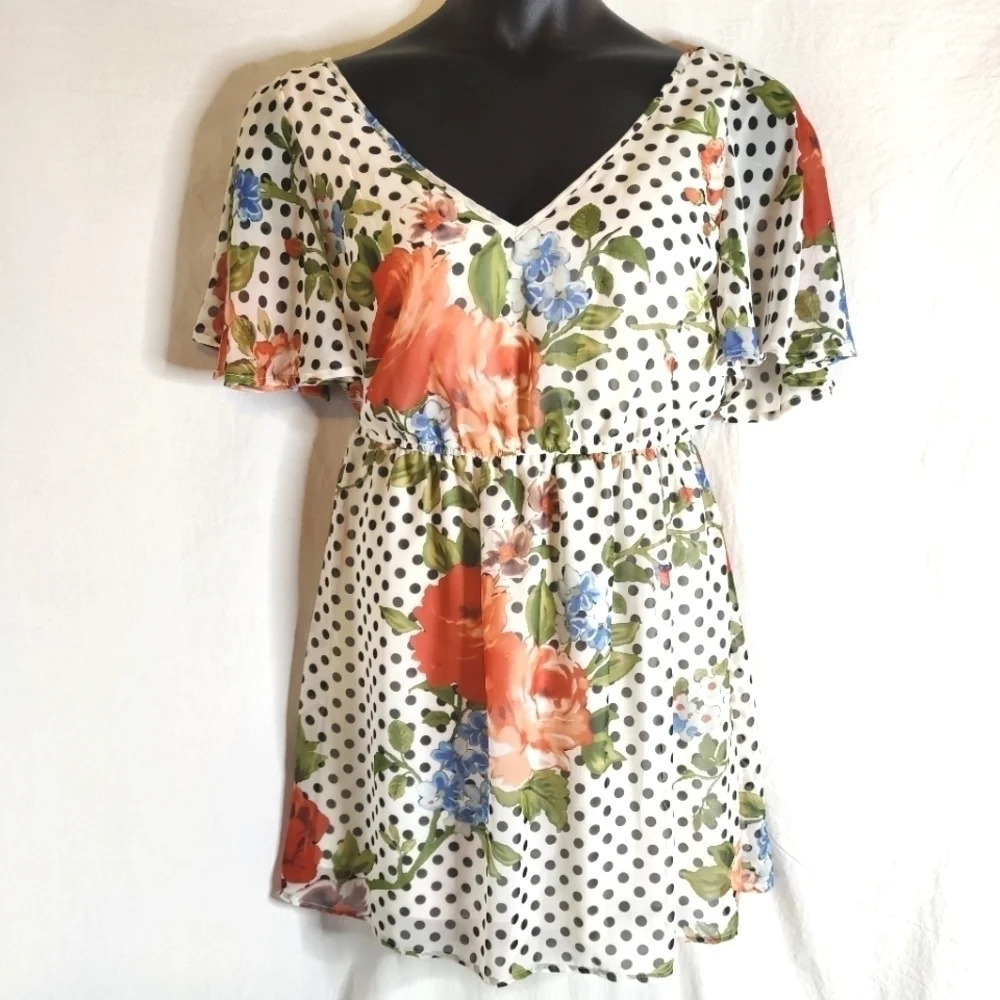 Pretty Floral Boho Dress EUC - Picture 2 of 13